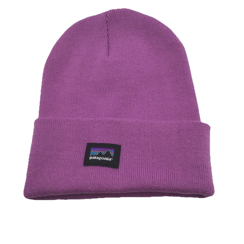 Patagonia Everyday Beanie Purple Knit Cuffed Adult One Size Recycled Polyester